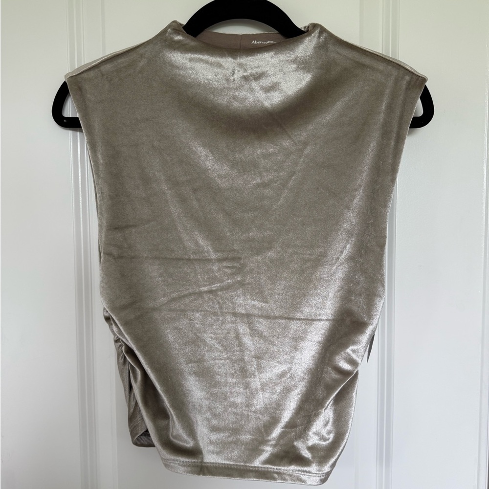 ABERCROMBIE Velvet Top Ruched